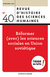 Ajout de la Revue d&#039;histoire des sciences humaines 